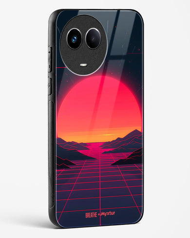 Synthwave Sunset [BREATHE] Glass Case Phone Cover (Realme)