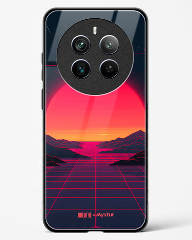 Synthwave Sunset [BREATHE] Glass Case Phone Cover (Realme)