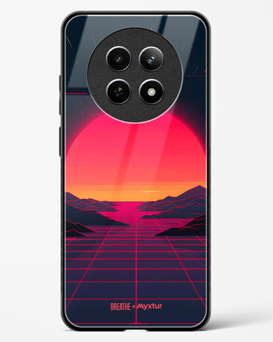 Synthwave Sunset [BREATHE] Glass Case Phone Cover (Realme)