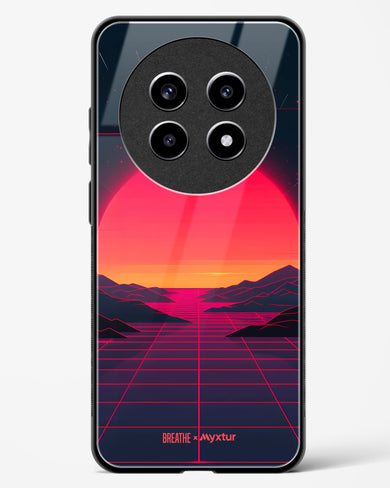 Synthwave Sunset [BREATHE] Glass Case Phone Cover (Realme)