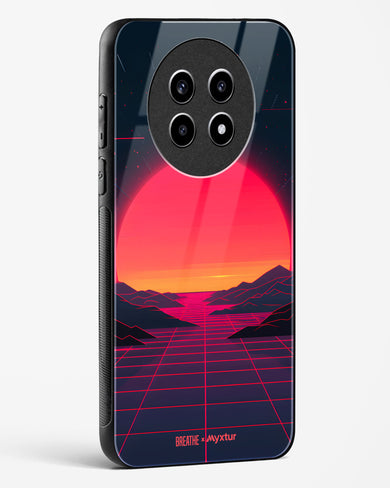 Synthwave Sunset [BREATHE] Glass Case Phone Cover (Realme)