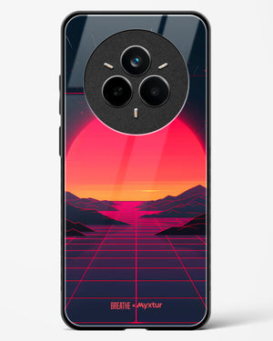 Synthwave Sunset [BREATHE] Glass Case Phone Cover (Realme)