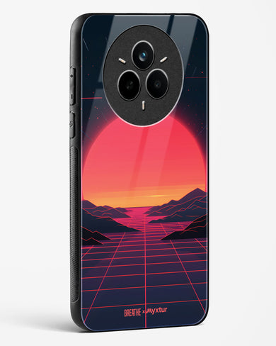 Synthwave Sunset [BREATHE] Glass Case Phone Cover (Realme)