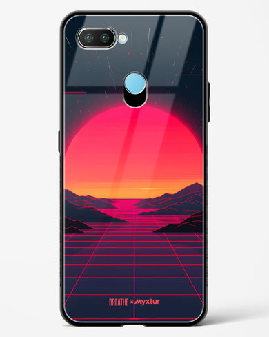 Synthwave Sunset [BREATHE] Glass Case Phone Cover (Realme)