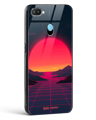 Synthwave Sunset [BREATHE] Glass Case Phone Cover (Realme)