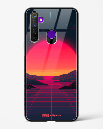 Synthwave Sunset [BREATHE] Glass Case Phone Cover (Realme)