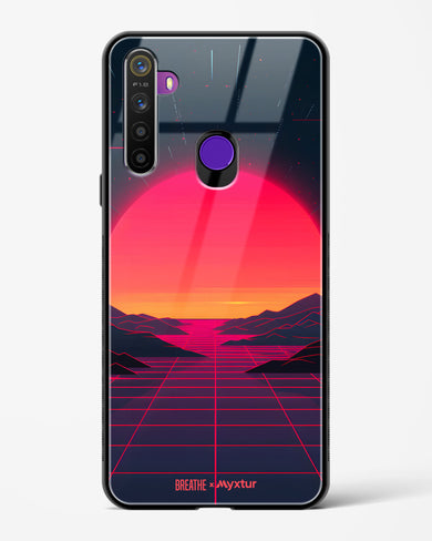 Synthwave Sunset [BREATHE] Glass Case Phone Cover (Realme)