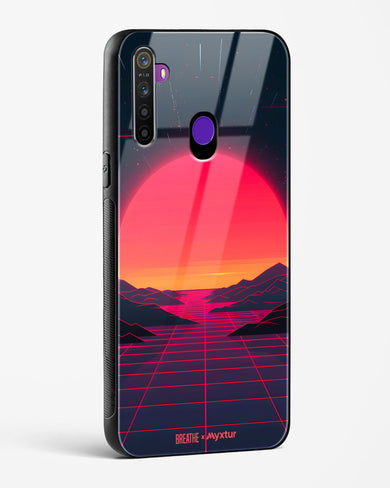 Synthwave Sunset [BREATHE] Glass Case Phone Cover (Realme)