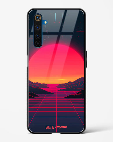 Synthwave Sunset [BREATHE] Glass Case Phone Cover (Realme)