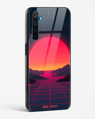 Synthwave Sunset [BREATHE] Glass Case Phone Cover (Realme)