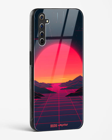 Synthwave Sunset [BREATHE] Glass Case Phone Cover (Realme)