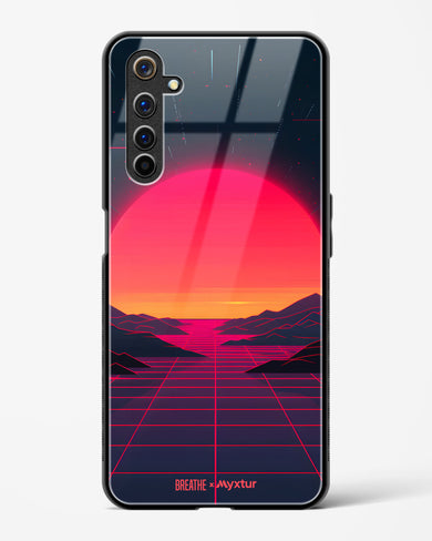 Synthwave Sunset [BREATHE] Glass Case Phone Cover (Realme)