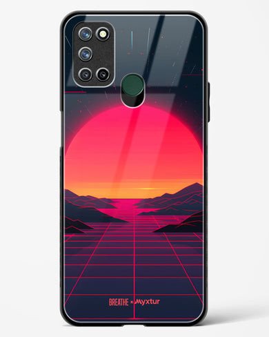 Synthwave Sunset [BREATHE] Glass Case Phone Cover (Realme)