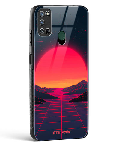 Synthwave Sunset [BREATHE] Glass Case Phone Cover (Realme)