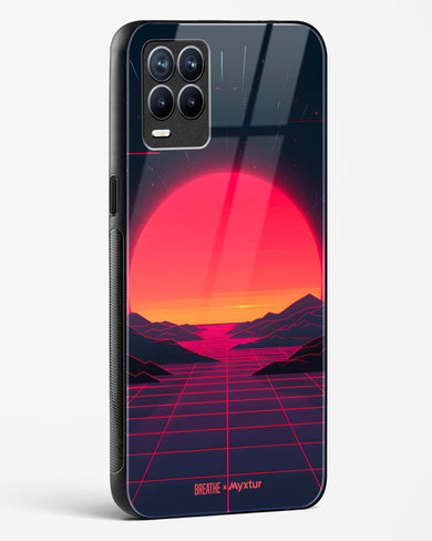 Synthwave Sunset [BREATHE] Glass Case Phone Cover (Realme)