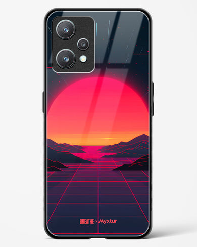 Synthwave Sunset [BREATHE] Glass Case Phone Cover (Realme)