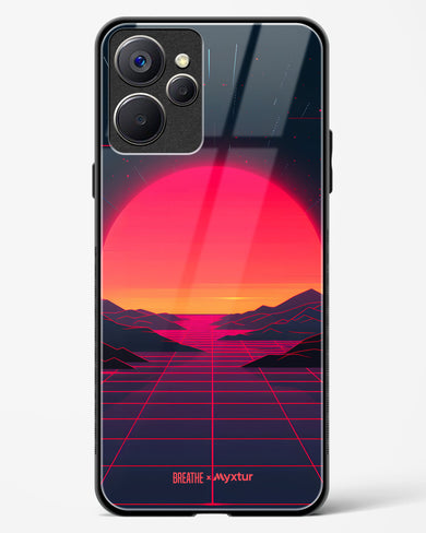 Synthwave Sunset [BREATHE] Glass Case Phone Cover (Realme)