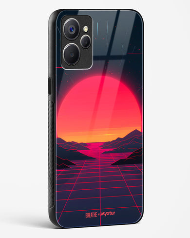 Synthwave Sunset [BREATHE] Glass Case Phone Cover (Realme)