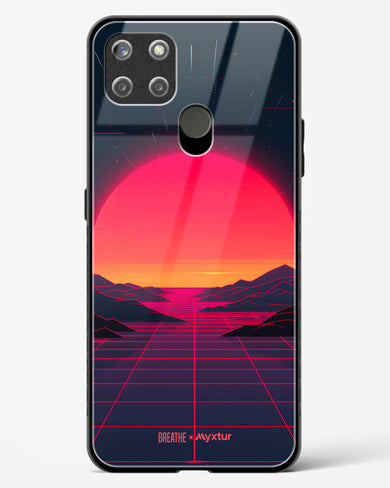 Synthwave Sunset [BREATHE] Glass Case Phone Cover (Realme)