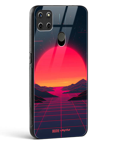 Synthwave Sunset [BREATHE] Glass Case Phone Cover (Realme)