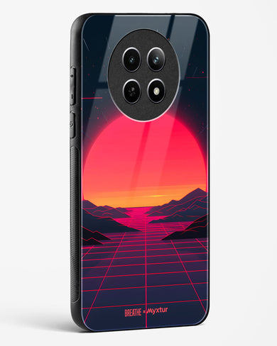 Synthwave Sunset [BREATHE] Glass Case Phone Cover (Realme)