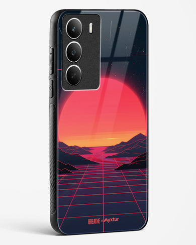 Synthwave Sunset [BREATHE] Glass Case Phone Cover (Realme)