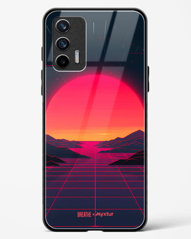 Synthwave Sunset [BREATHE] Glass Case Phone Cover (Realme)