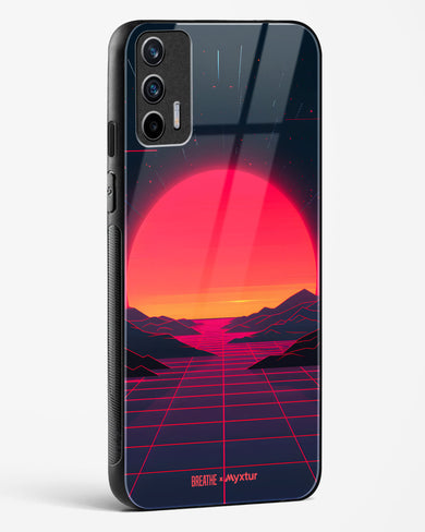 Synthwave Sunset [BREATHE] Glass Case Phone Cover (Realme)