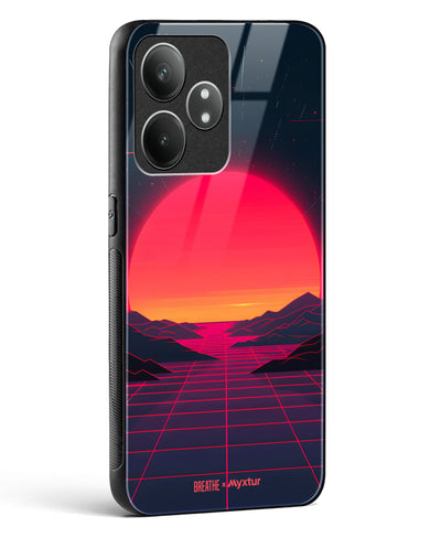 Synthwave Sunset [BREATHE] Glass Case Phone Cover (Realme)