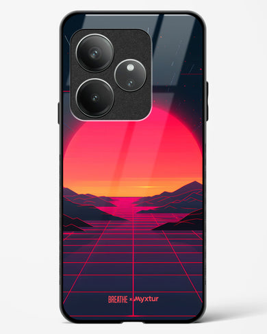 Synthwave Sunset [BREATHE] Glass Case Phone Cover (Realme)