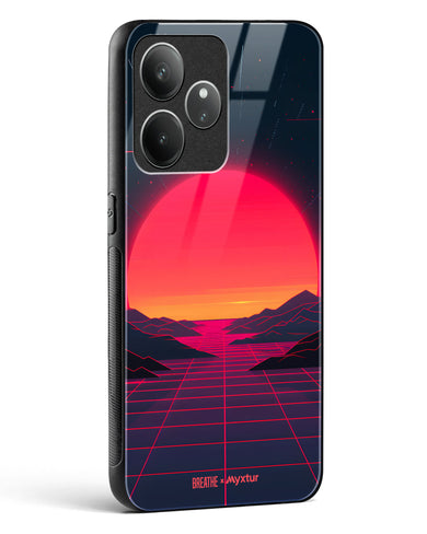 Synthwave Sunset [BREATHE] Glass Case Phone Cover (Realme)