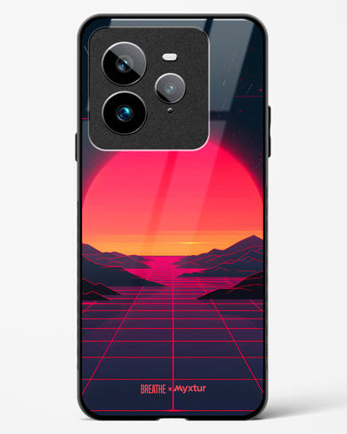Synthwave Sunset [BREATHE] Glass Case Phone Cover (Realme)