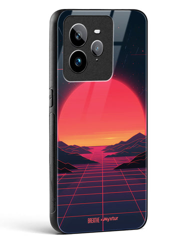 Synthwave Sunset [BREATHE] Glass Case Phone Cover (Realme)