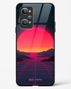 Synthwave Sunset [BREATHE] Glass Case Phone Cover (Realme)
