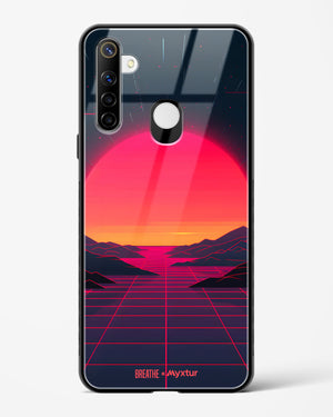 Synthwave Sunset [BREATHE] Glass Case Phone Cover (Realme)