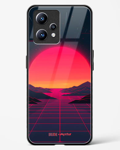 Synthwave Sunset [BREATHE] Glass Case Phone Cover (Realme)