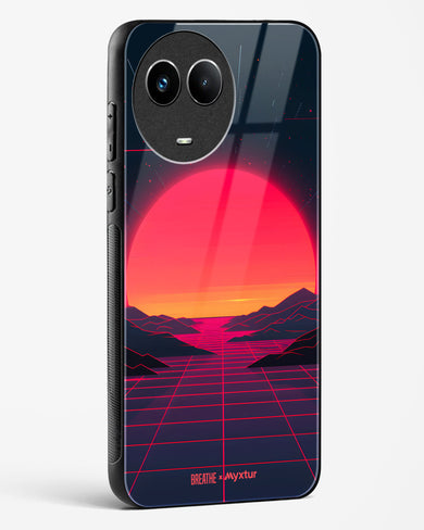 Synthwave Sunset [BREATHE] Glass Case Phone Cover (Realme)