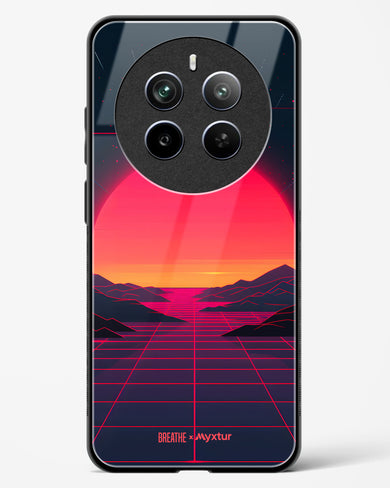 Synthwave Sunset [BREATHE] Glass Case Phone Cover (Realme)