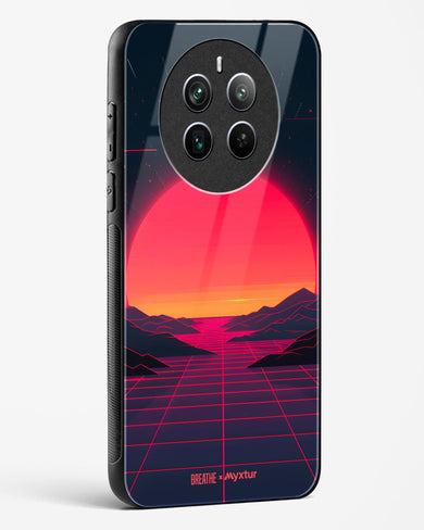 Synthwave Sunset [BREATHE] Glass Case Phone Cover (Realme)