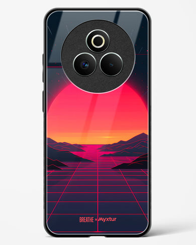 Synthwave Sunset [BREATHE] Glass Case Phone Cover (Realme)