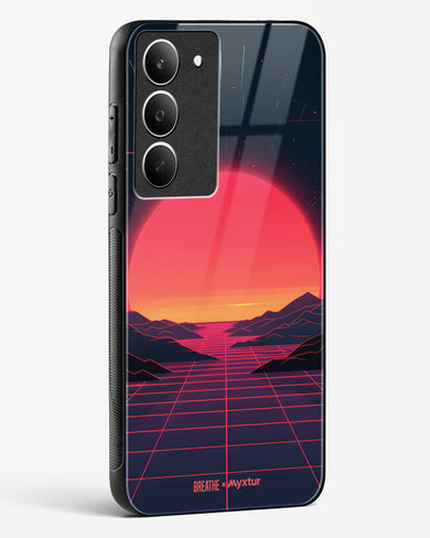 Synthwave Sunset [BREATHE] Glass Case Phone Cover (Realme)