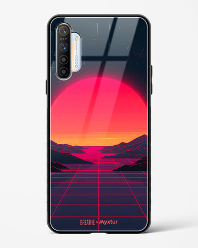 Synthwave Sunset [BREATHE] Glass Case Phone Cover (Realme)