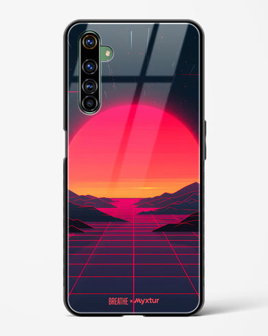 Synthwave Sunset [BREATHE] Glass Case Phone Cover (Realme)