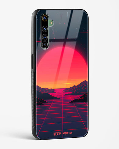 Synthwave Sunset [BREATHE] Glass Case Phone Cover (Realme)