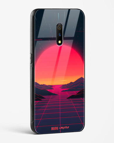 Synthwave Sunset [BREATHE] Glass Case Phone Cover (Realme)