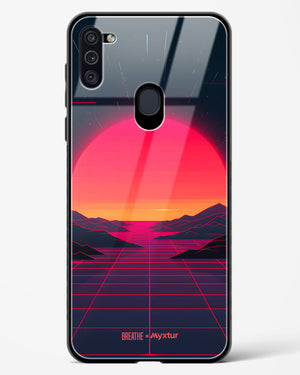 Synthwave Sunset [BREATHE] Glass Case Phone Cover (Samsung)