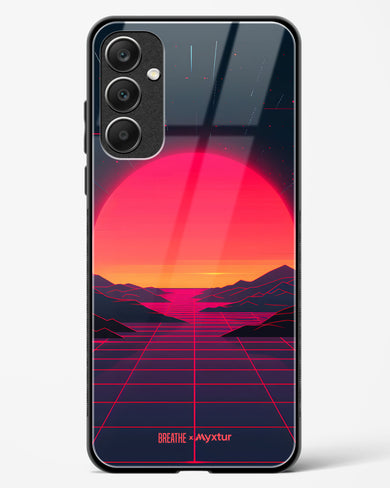 Synthwave Sunset [BREATHE] Glass Case Phone Cover (Samsung)