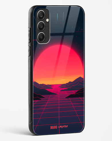 Synthwave Sunset [BREATHE] Glass Case Phone Cover (Samsung)