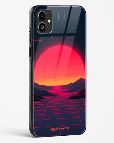 Synthwave Sunset [BREATHE] Glass Case Phone Cover (Samsung)