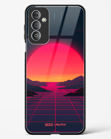 Synthwave Sunset [BREATHE] Glass Case Phone Cover (Samsung)